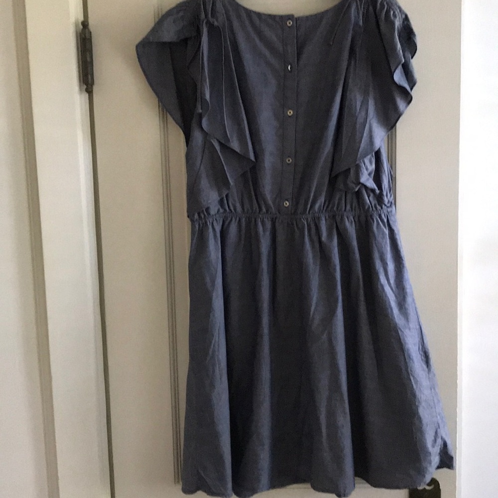 Ruffle sleeved smock dress - Picture 3 of 4